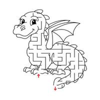 Abstract maze. Game for kids. Puzzle for children. Labyrinth conundrum. Find the right path. Education worksheet. vector