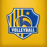 logotipo de identidad del club de voleibol vector