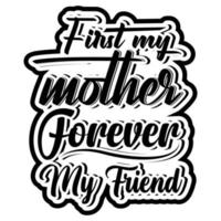 Mom t-shirt design vector