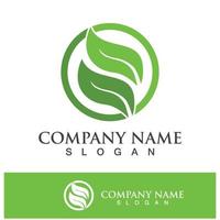 Green tree leaf nature logo images vector