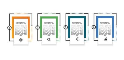 Business infographic design flowchart elements template vector