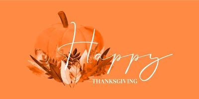 Happy Thanksgiving card design illustration on white background vector