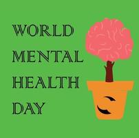 World Mental Health Day design that could be used in projects vector