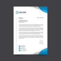 Corporate modern letterhead design template. creative modern letter head design template for your project. Business letterhead design. vector