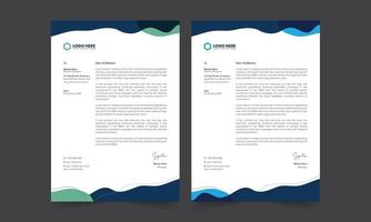 Modern Creative and Clean business letterhead bundle of your corporate design project. Ready to print with vector and illustration.