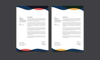 Modern Creative and Clean business letterhead bundle of your corporate design project. Ready to print with vector and illustration.