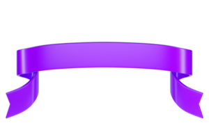 3d etichetta nastro. lucido viola vuoto plastica bandiera per pubblicità, promo e decorazione elementi. alto qualità isolato rendere png