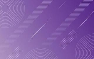 Gradient Purple background with memphis and line elements vector