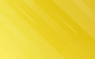 Gradient Yellow background with memphis and line elements vector