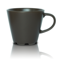 empty cup isolated with reflect floor for mockup png