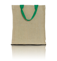 eco fabric bag isolated with reflect floor for mockup png