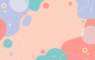 Geometric Pastel Background with Abstract Shape vector