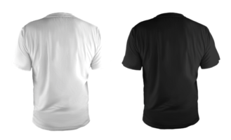 Isolated Black and White T-Shirts png