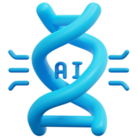 dna 3d render icon illustration png