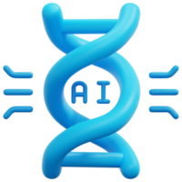 dna 3d render icon illustration png