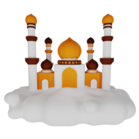 illustration de la mosquée 3d png