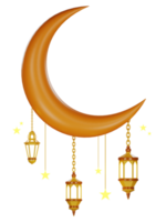 illustration de lanterne islamique 3d png