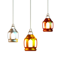 3d islamic lantern illustration png