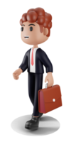 3d Businessman going to office png