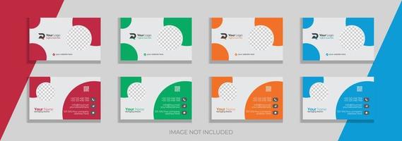 Creative corporate business card template design free