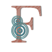 Letter F on a transparent background png