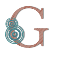 Letter G on a transparent background png