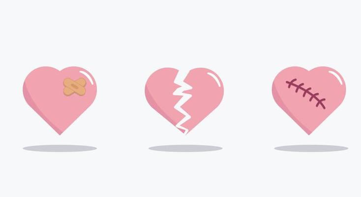 Broken Heart Cartoon Vector Art & Graphics Broken Heart Cartoon Vector Art & Graphics