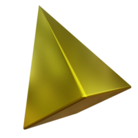 Abstract Prism 3D Gold Memphis png