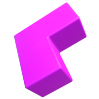 abstrakte pfeilgeometrische form 3d rendern png