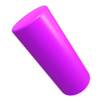 Abstract Cylinder Geometric Shape 3D Render png