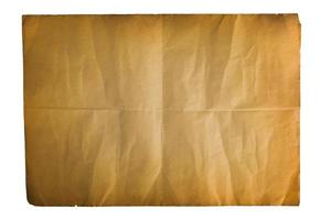 single old folded flat sheet of paper photo