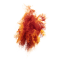 effet de fumée rouge réaliste png