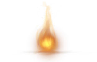 efecto de gota de bola de fuego png