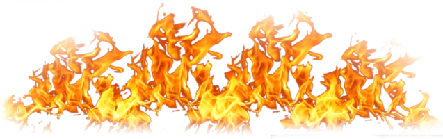 flat fire flames png