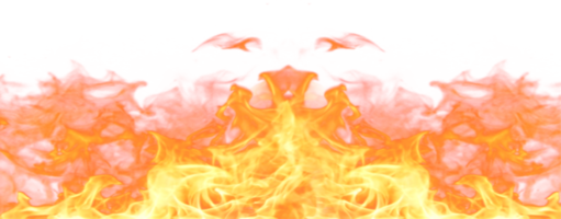 flache Feuerflammen png