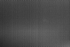 Black mesh screen background and texture with selective focus photo