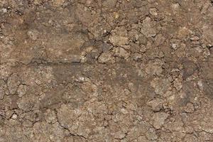 dry rammed bare earth surface under direct sunlight - full frame background photo