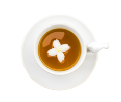 taza de té con jazmín png