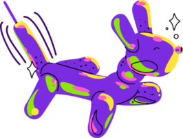 color balloon dog png