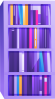 bookcase with books png