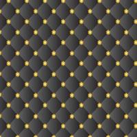 Black Background with Gold flower Pattern vector