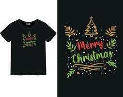 Merry Christmas Day t-shirt vector