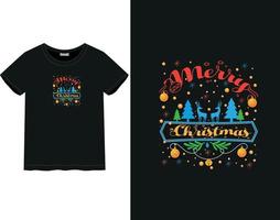 Merry Christmas Day t-shirt vector