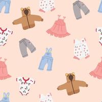 Kids Clothes Pattern vector
