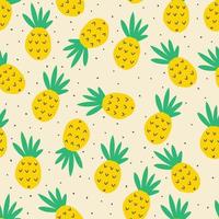 Pineapple Seamless Pattern vector