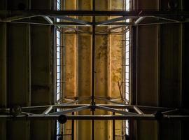 Industrial old ceiling background photo