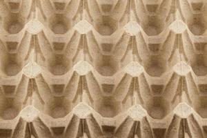 empty formed cardboard egg tray - closeup with edge-to-edge sharpness photo