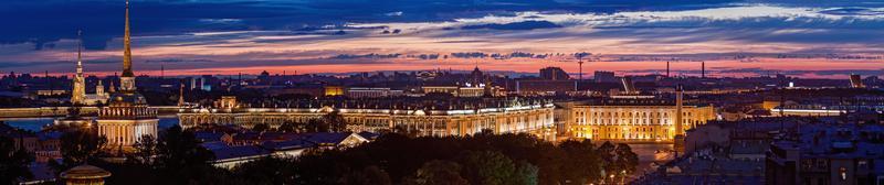 Night Saint Petersburg panoramic view photo