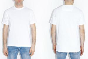 color men's t-shirts. Design template. photo