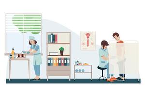 Man Urology Checkup Composition vector